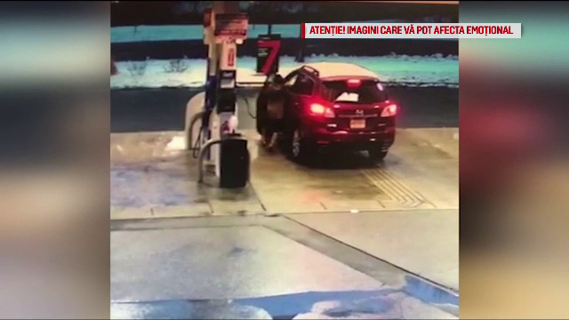 Un hot are o surpriza uriasa cand incearca sa-i fure masina unei femei, in benzinarie. Cum reactioneaza aceasta. VIDEO