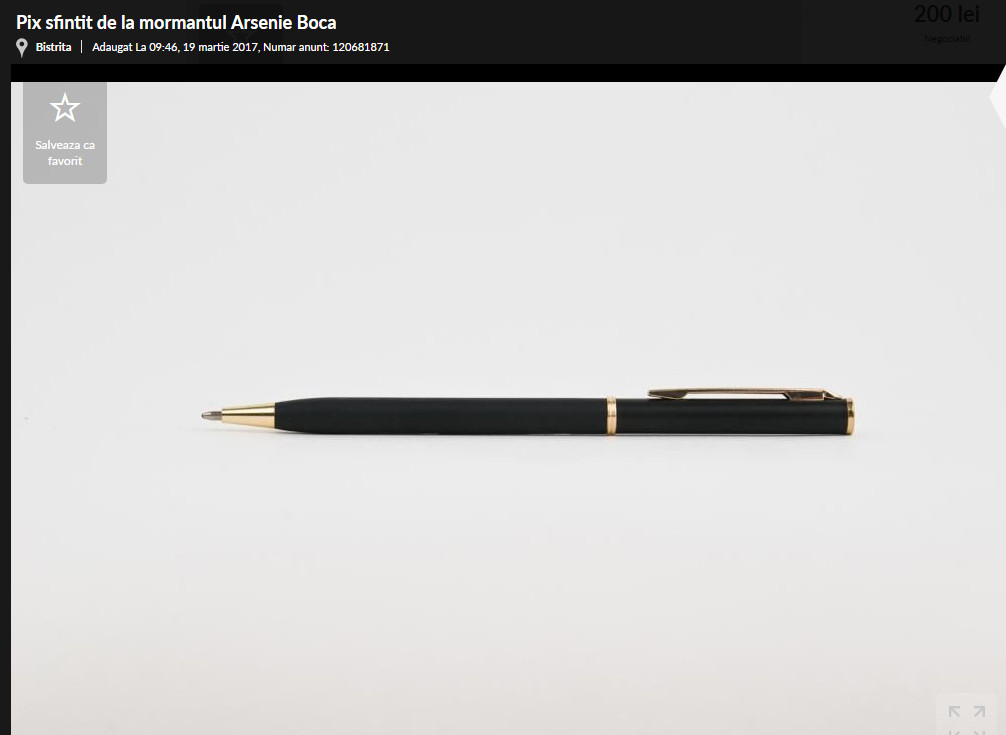 Sumele uriase cerute pentru sambure si un pix sfintit la mormantul lui Arsenie Boca. "Poarta noroc la examen"