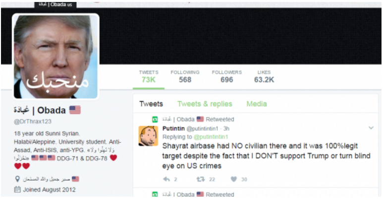 Dupa atacul SUA asupra Siriei, utilizatorii sirieni de pe Twitter si-au aratat sprijinul fata de Donald Trump. Ce au facut