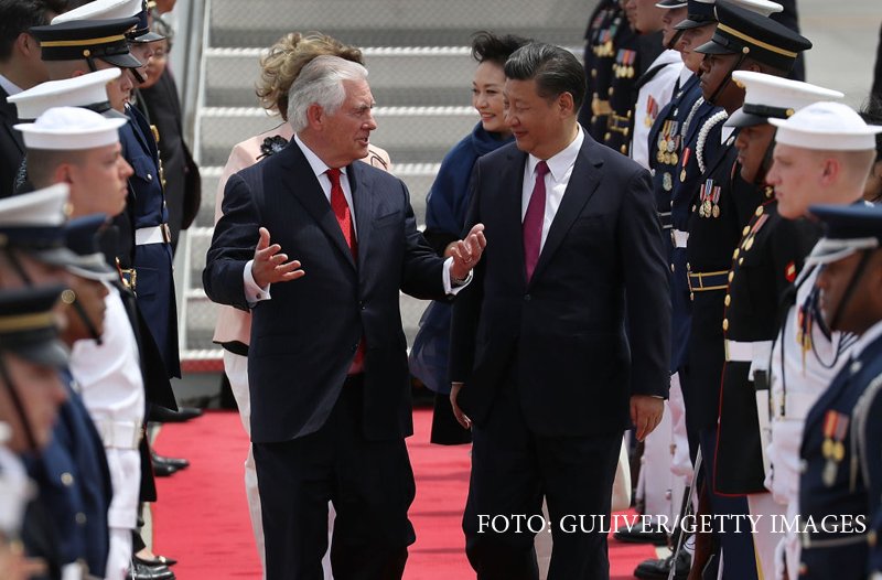 Rex Tillerson si Xi Jinping