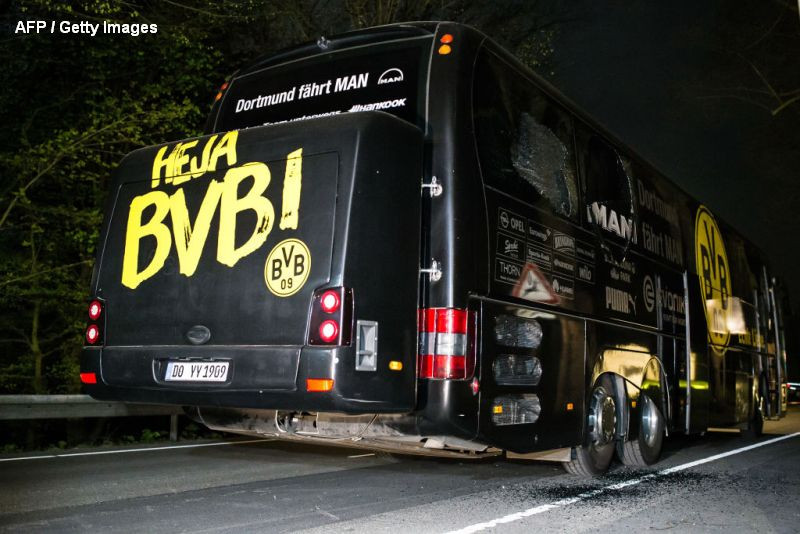 Explozii la autocarul Borussiei Dortmund. Politia a arestat un suspect cu legaturi islamiste si confirma ipoteza unui atentat