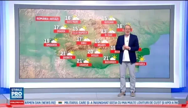 Vreme placuta, cu cativa stropi de ploaie prin nord si centru. De luni se intorc lapovita si ninsoarea la munte