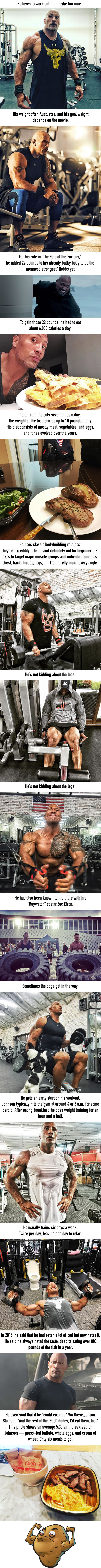 Dieta si programul nebunesc al lui The Rock pentru Fast 8. Cum a ajuns la cea mai buna forma a sa