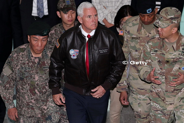 Coreea de Nord, Coreea de Sud, Mike Pence