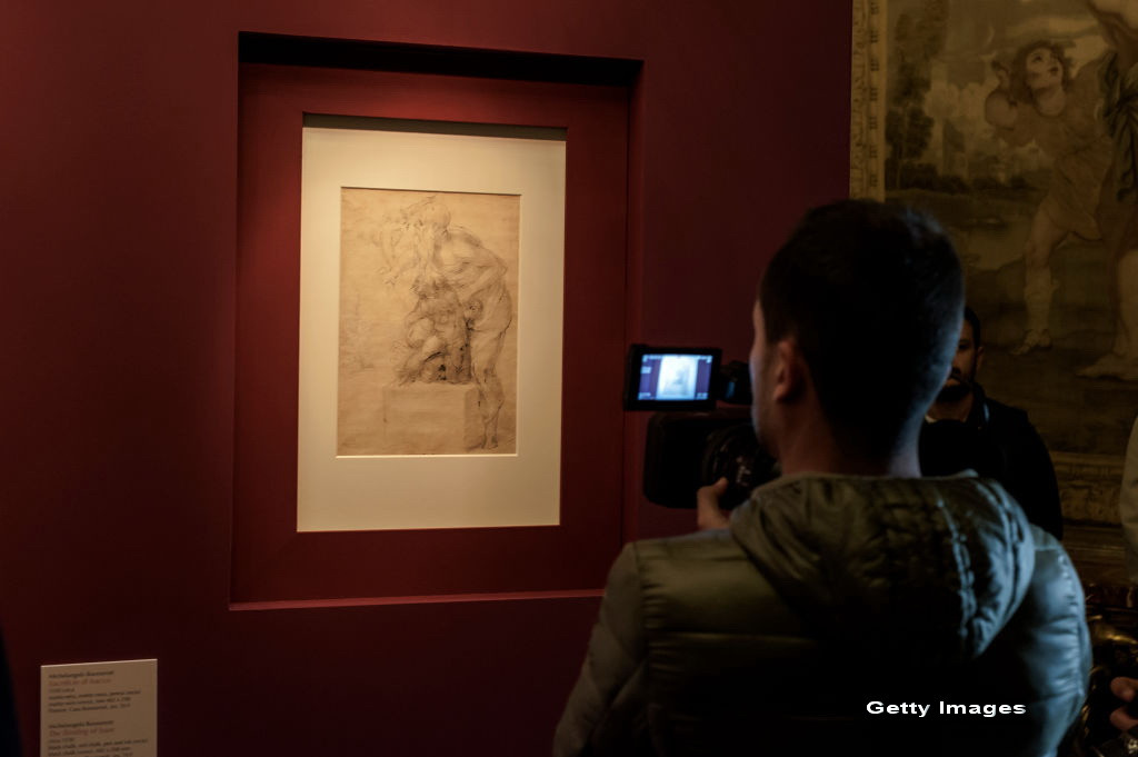 "Desenul ascuns" al lui Michelangelo, expus pentru prima data, la Roma. Cum a fost descoperit "Sacrificiul lui Isaia"