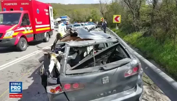 Cinci morti si un ranit - bilantul accidentului din judetul Olt