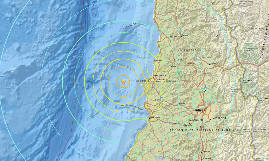 Cutremur cu magnitudinea 6,9, in Chile. Nimeni nu a fost ranit, datorita masurilor de protectie anti-seism din ultimii ani