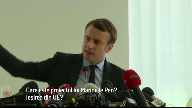 Marine Le Pen, vizita surpriza fix in locul in care se afla Emmanuel Macron. Atacuri dure intre cei doi