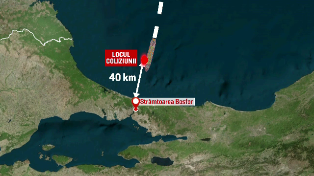 O nava rusa de spionaj s-a scufundat in Marea Neagra dupa impactul cu un cargou incarcat cu berbecuti, plecat din Romania