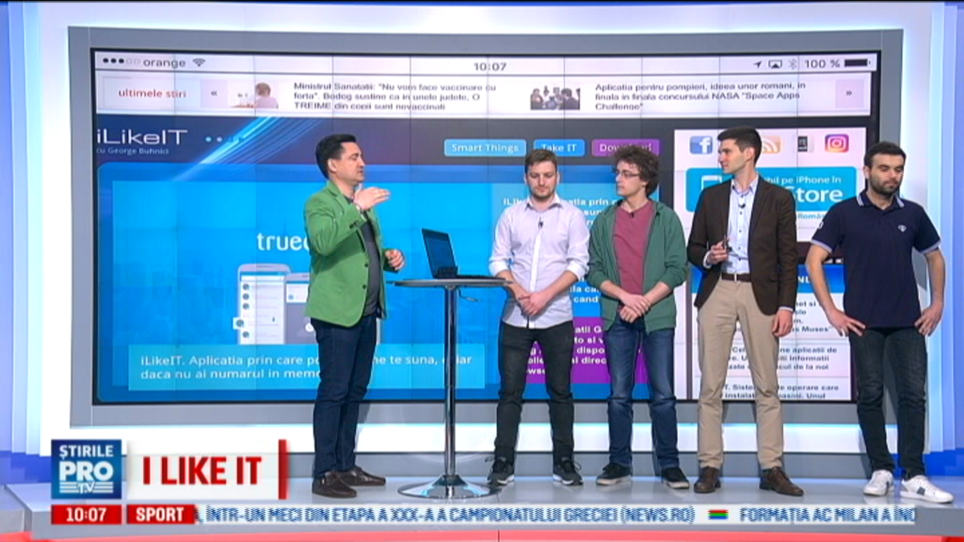 iLikeIT. Romanii care au ajuns in finala NASA "Space Apps Challenge" au venit venit in studio pentru a isi prezenta senzorul