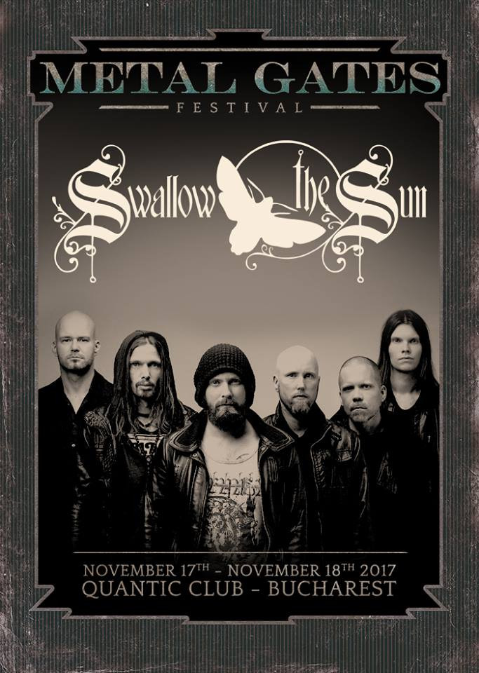 Trupa finlandeza de melodic death-metal Swallow the Sun este cap de afis la festivalul Metal Gates din Bucuresti