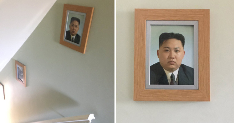 Cum a ajuns fotografia lui Kim-Jong-un in casa unui britanic