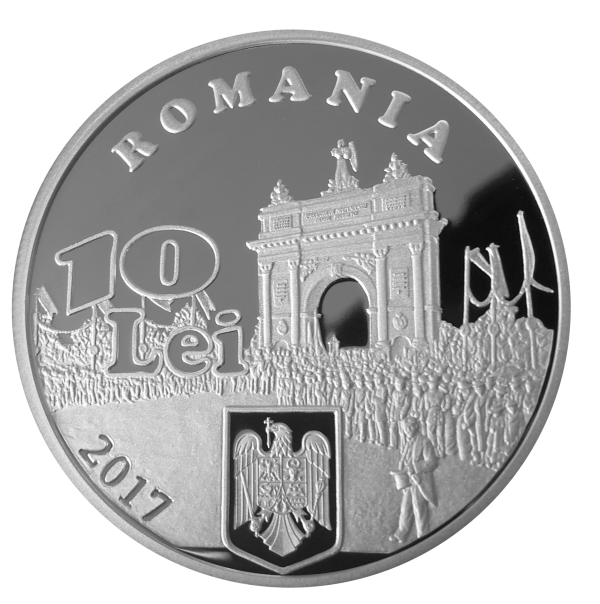 BNR a lansat o noua moneda din argint, cu valoarea nominala de 10 lei. FOTO