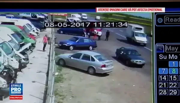 Trei adulti si un copil, loviti in plin de o soferita neatenta, langa Buzau. Tanara are permis de sofer profesionist