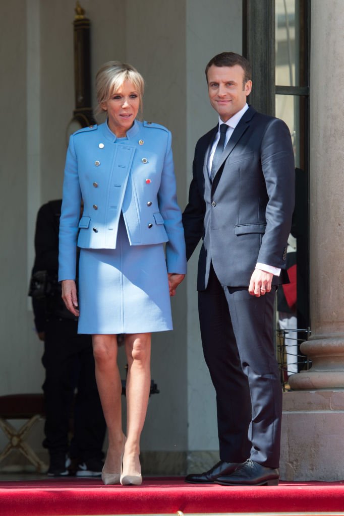 Emmanuel Macron, Brigitte Macron, Louis Vuitton