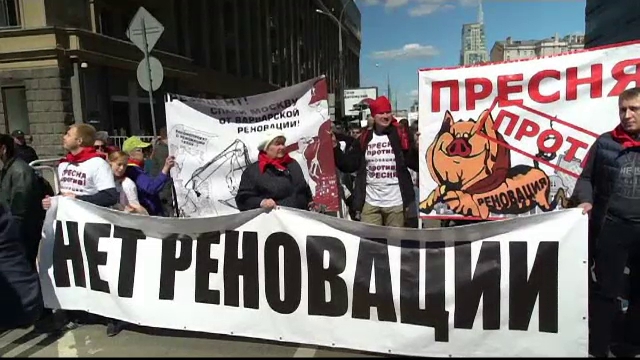 Proteste la Moscova, dupa ce autoritatile au anuntat noul plan de urbanism. Ce se va intampla cu mii de locuitori ai orasului