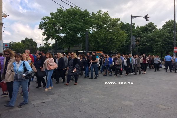 proteste ale angajatilor de la Finante