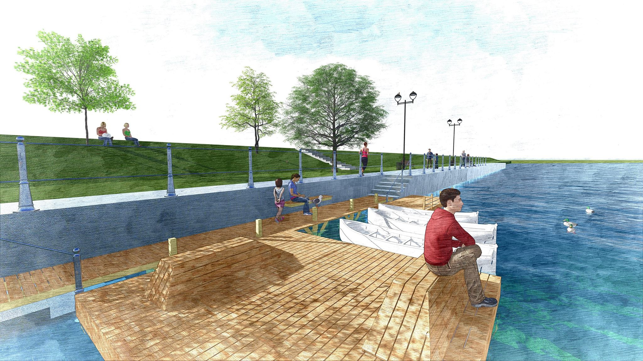 Un nou ponton, insule plutitoare si cinema in aer liber pe malul Somesului