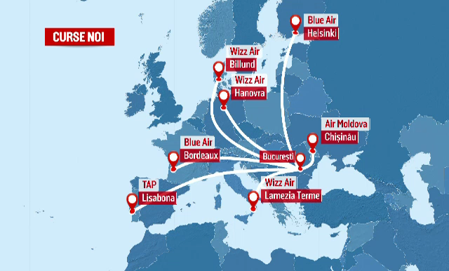 Companiile aeriene roiesc in jurul Romaniei: Croatia Airlines a aterizat in premiera pe Otopeni. Zeci de curse noi low cost