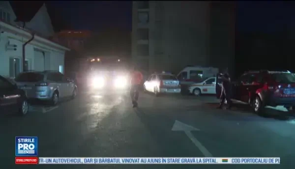 Un tub de oxigen a explodat in Vaslui, chiar cand soferul unei ambulante incerca sa il incarce. Barbatul a scapat nevatamat