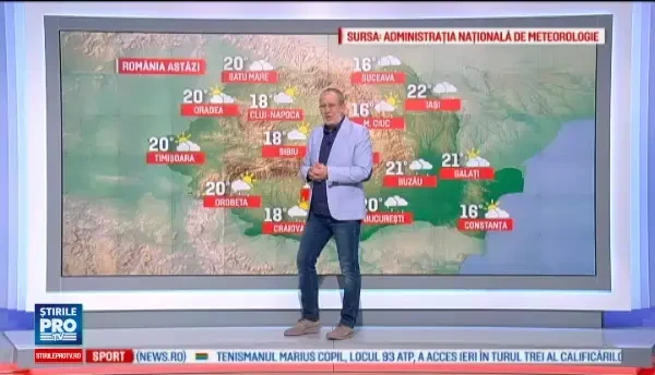 Informare meteo de ploi in toata tara, valabila pana sambata seara. Cum va fi vremea duminica, in Capitala