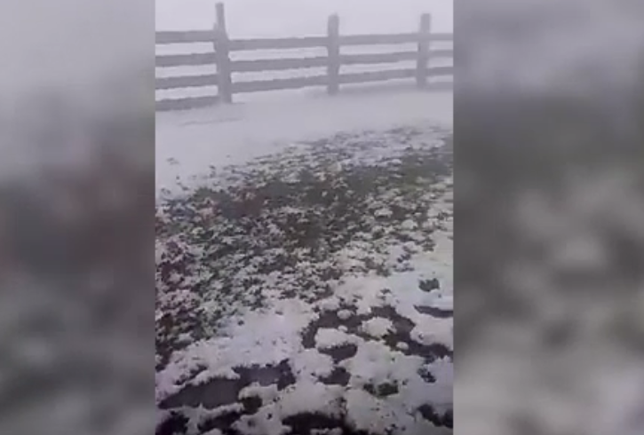 Vreme capricioasa in pragul verii. In Bucegi s-a asternut zapada de 3 centimetri