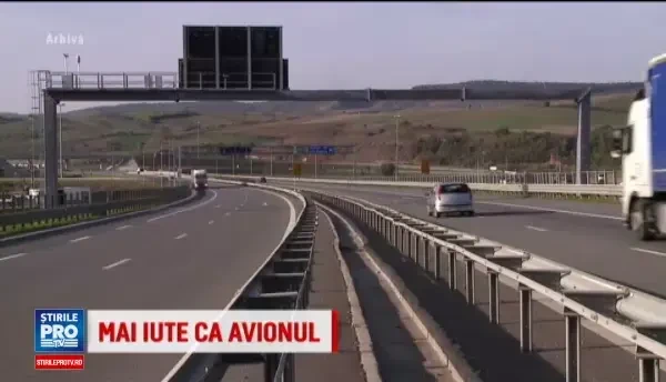 Un sofer a depasit un record pe autostrada Sibiu-Deva. A avut o viteza cu 4 km/h mai mare decat a unui avion la decolare