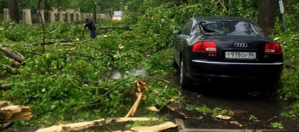 Mai multe persoane au murit in Moscova, dupa ce o furtuna s-a abatut asupra orasului