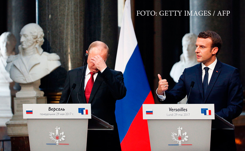 Vladimir Putin si Emmanuel Macron