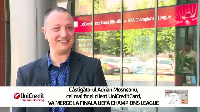 (P) Cel mai fidel client UniCreditCard, recompensat cu un bilet la Finala UEFA Champions League