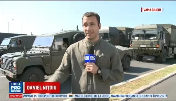 Opt convoaie militare NATO sosesc in Romania pentru exercitiul Noble Jump 2017. Trafic rutier, ingreunat. VIDEO din elicopter