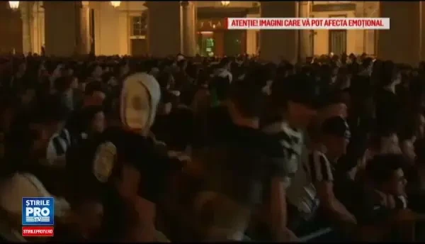 1.500 de raniti, la Torino, dupa ce un suporter a glumit ca a explodat o bomba. Trei persoane sunt in stare critica