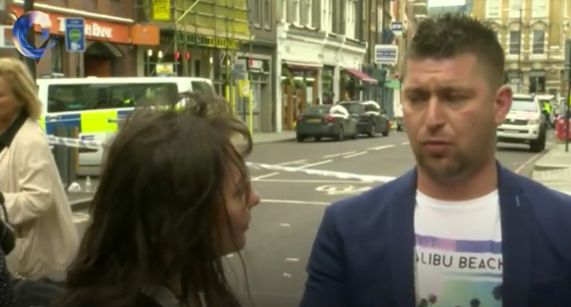 Romanul care a aruncat cu lazi intr-unul din atacatorii de la Londra, interviu la BBC. Ce scrie presa britanica despre el