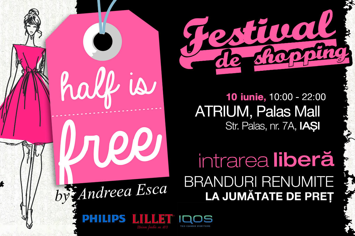 Targul HALF IS FREE ajunge in premiera la Iasi, pe 10 iunie!