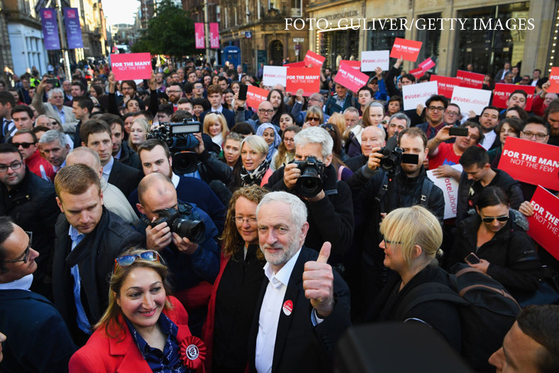 Jeremy Corbyn in campania electorala