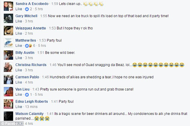 TIR cu bere rasturnat