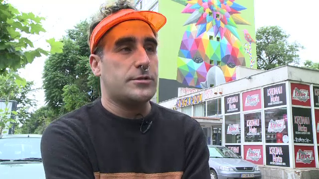 Un artist spaniol a facut la Bucuresti o pictura murala uriasa, inalta de aproape 30 de metri. Este un cadou pentru Romania