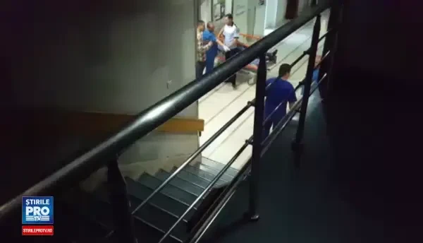 Cristian Boureanu, filmat pe targa, la spital, dupa incident