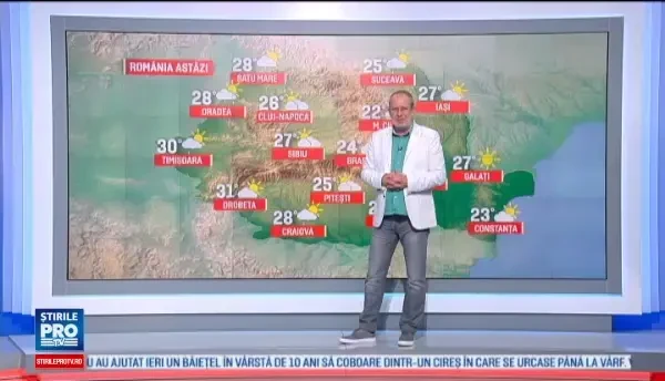 Vreme frumoasa vineri, cu maxime de aproximativ 30 de grade. De sambata incep ploile in toata tara