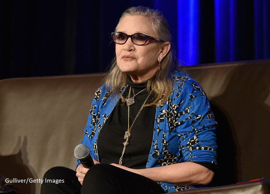 Moartea actritei Carrie Fisher, survenita anul trecut, a fost cauzata de apnee in somn. Era dependenta de cocaina