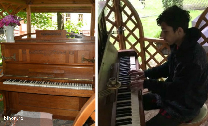 Un tanar care traieste pe strazi i-a uimit pe oradeni. Ce a facut cand a vazut un pian in parcul din oras