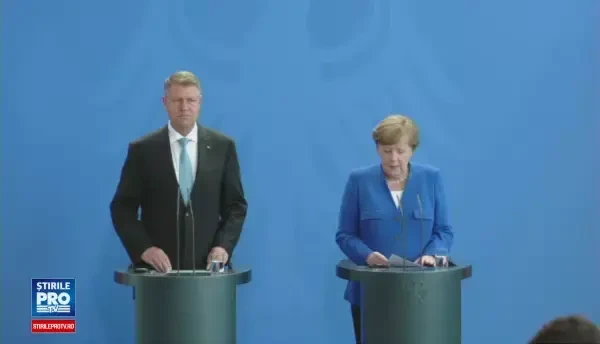 Klaus Iohannis si Angela Merkel, declaratii comune in Germania: Romania a facut progrese in lupta anticoruptie