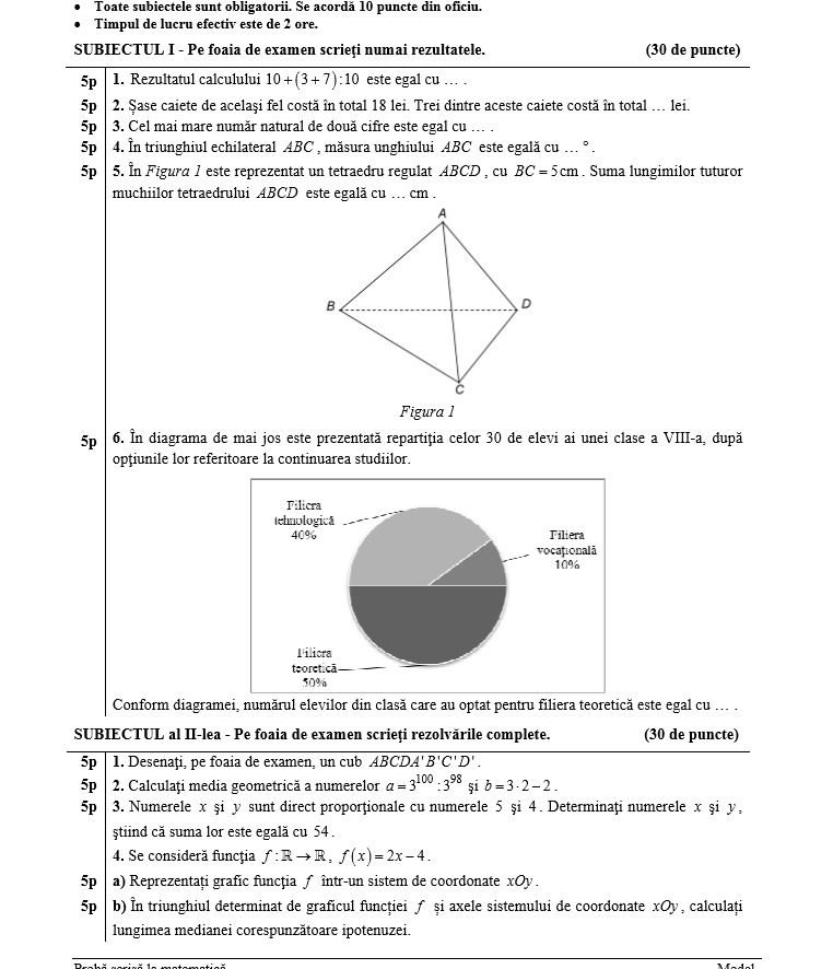 model matematica
