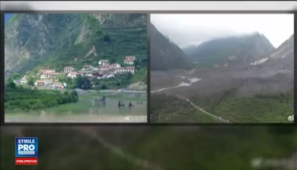 Alunecare de teren uriasa in China: 46 de case complet acoperite si cel putin 141 de oameni disparuti. VIDEO