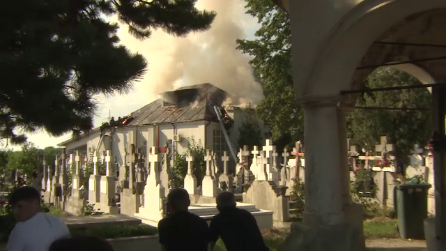 S-a dat alarma la Cernica, dupa ce o cantina sociala a luat foc. De la ce a pornit incendiul