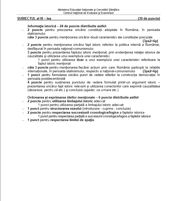 bac 2017 istorie barem model 2