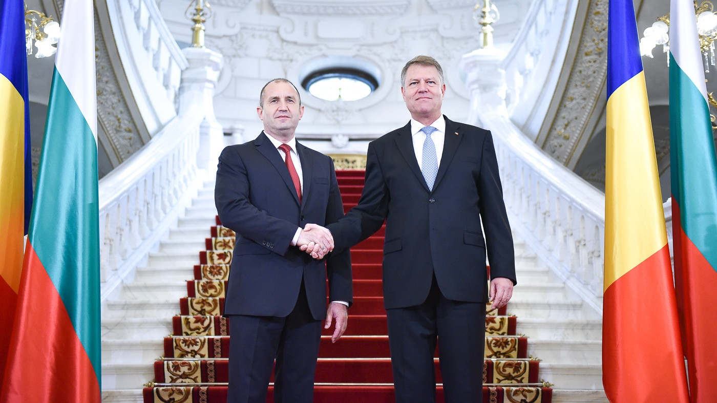 Presedintele Iohannis l-a primit la Palatul Cotroceni pe seful statului bulgar, Rumen Radev. Declaratiile facute la final