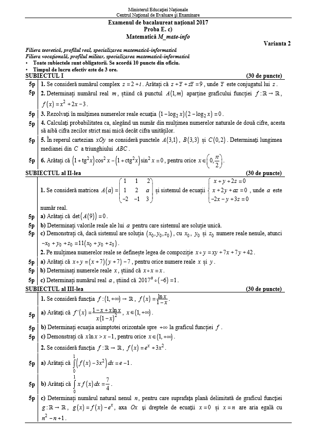 Matematica Informatica