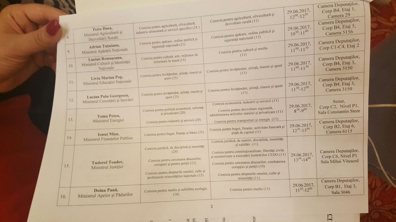 Program audieri ministri