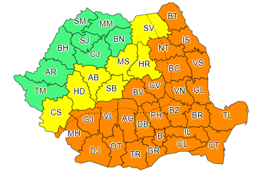 cod canicula 1 iulie